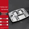 Homeglen Stainless Steel Divided Meal Tray