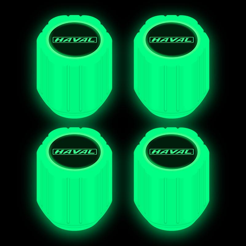 Luminous Tire Valve Stem Caps for Haval Models (Shenshou, Chitu, Big Dog, H6, SM6, H2, H8, F7x)