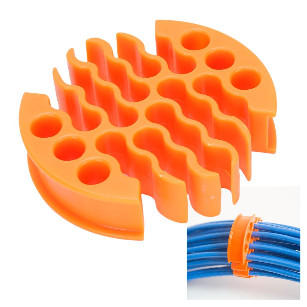Wire Comb 0.3in Hole Diameter Anti Entanglement Cable Management Organizing Tool for 30 Cables