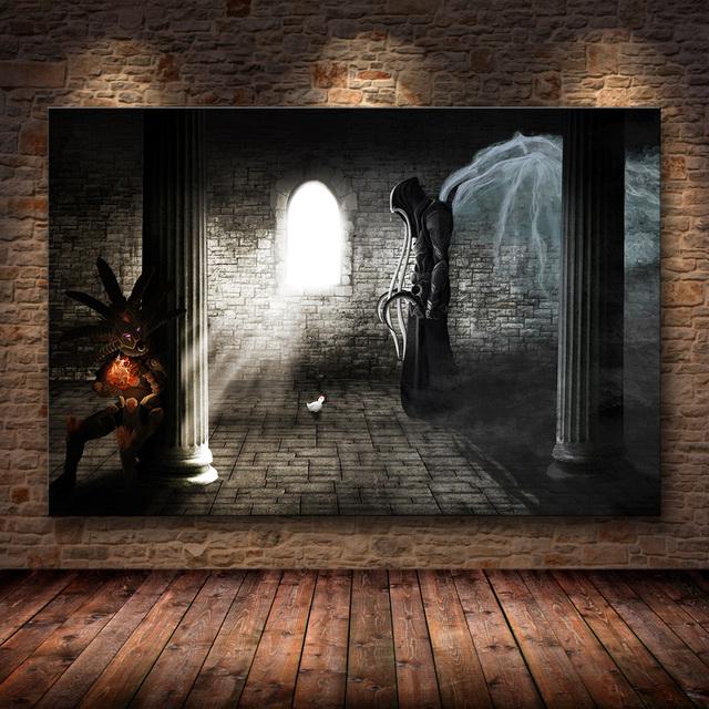 Canvas Game Poster Diablo 3 HD Pictures Art Paintings Canvas Art for Home Decor Painting Wall Art
