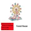 3D Wooden House Puzzle Ferris Wheel: Creative DIY Educational Toy for Parent-Child Interaction