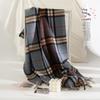 Winter British Style Imitation Cashmere Scarf for Men High End Checkerboard Cold Proof Shawl and Scarf