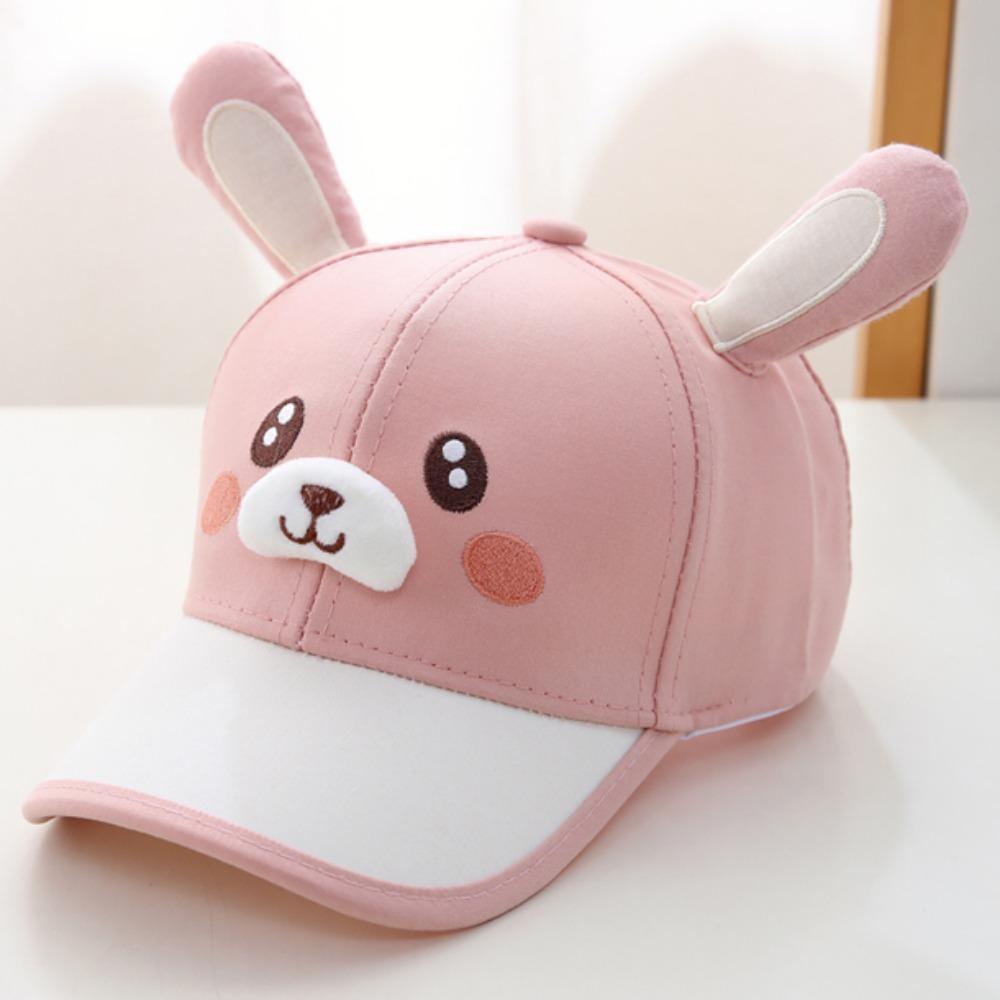 Adjustable Children Baseball Hat Breathable Cartoon Animal Cap Dog Baby Sunscreen Hat  Summer