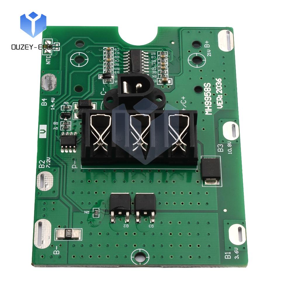 5S 21V 20A Lithium-Batterie Ladeschutzplatine BMS-Modul NTC-Temperaturschutz DC-Anschluss Für Bohrmaschinenwerkzeuge