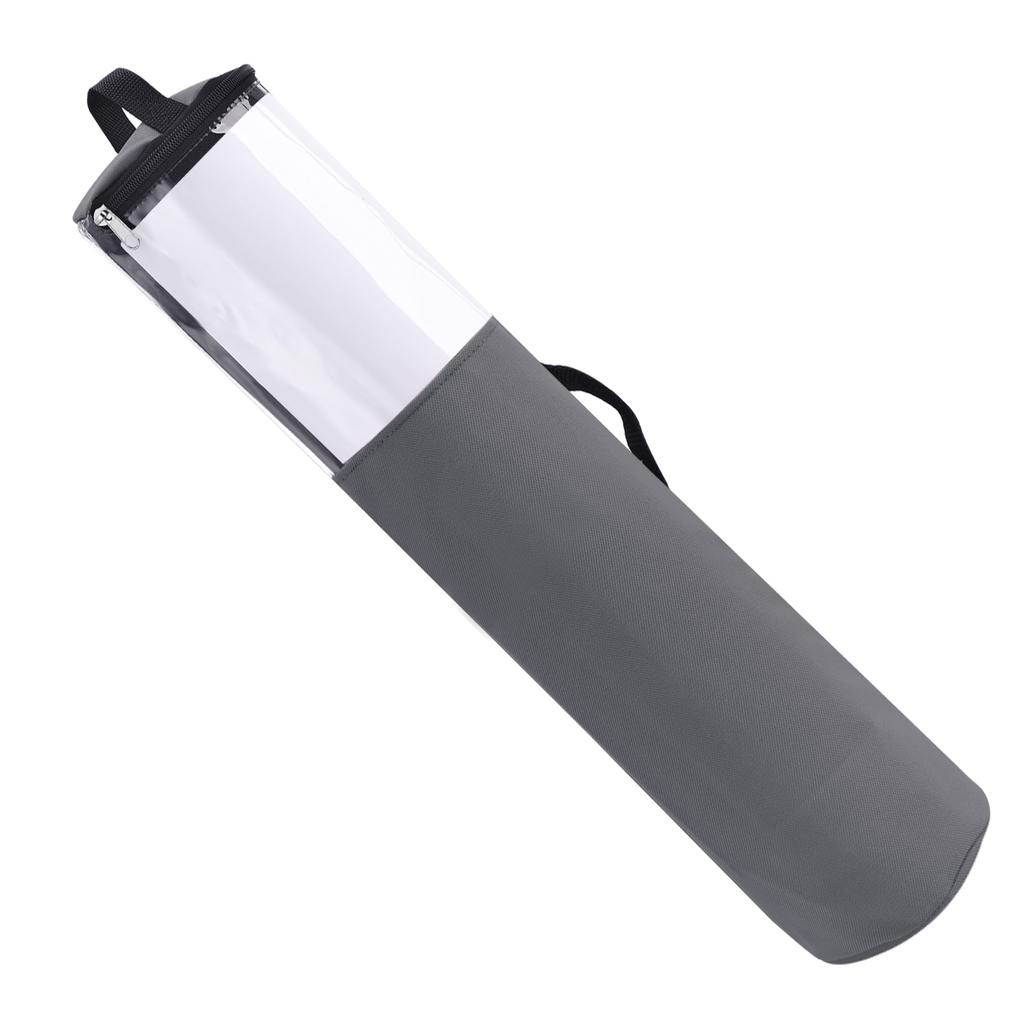 Wrapping Paper Storage Bag Nylon 40in Gift Wrap Storage Container with Clear PVC Window Black