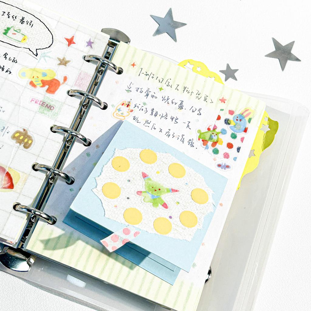 300cm/Roll Cute Cartoon WHIMSY Making Tape Diary Sticker DIY Scrapbooking Stickers Decor Mobile Planner Korean Stationery