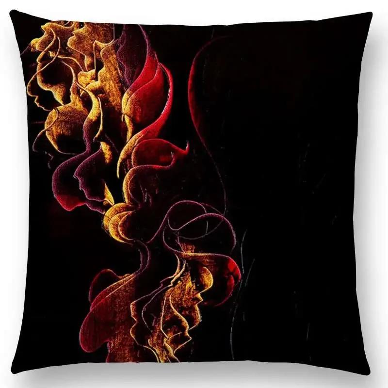 Neuankömmling Abstrakt Gedruckt Flexibel Freiheit Wunderschöne Elegante Linien Farbenfroh Herrlich Layering Kissenbezug Sofa Wurfkissen