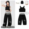 Girls Hip Hop Dance Outfit Kids Jazz Performance Set Streetwear Stage Show Competition