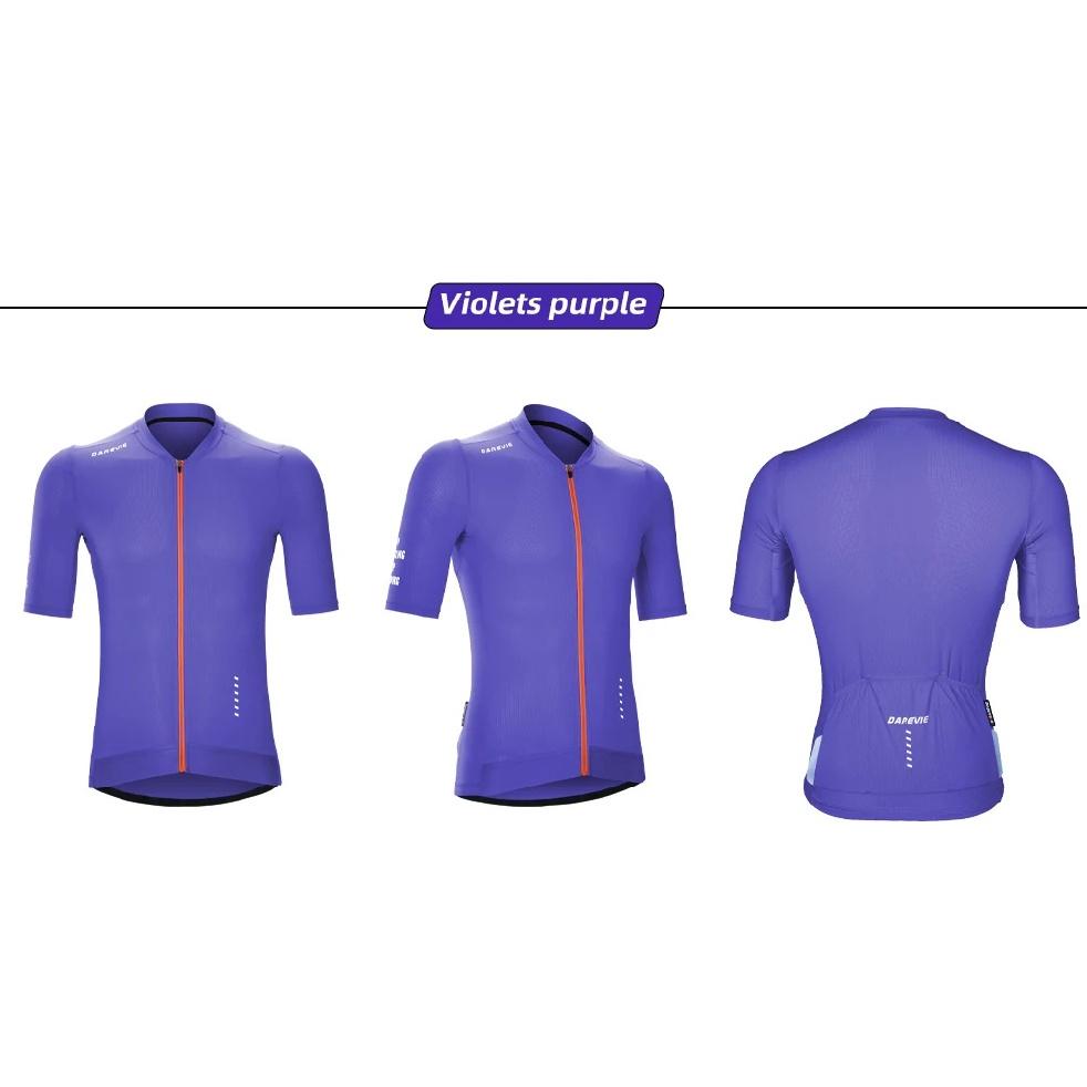 DAREVIE Cycling Jersey Cool And Refreshing Anti UV PRO Level Men's Cycling Shirt Moisture Wicking Non Slip Cycling Jersey Man