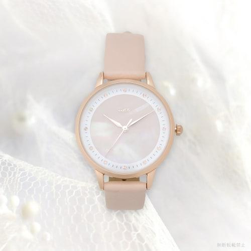 Fieldwork Women's Analog Watch with Leather Strap, Pink, ST287-2