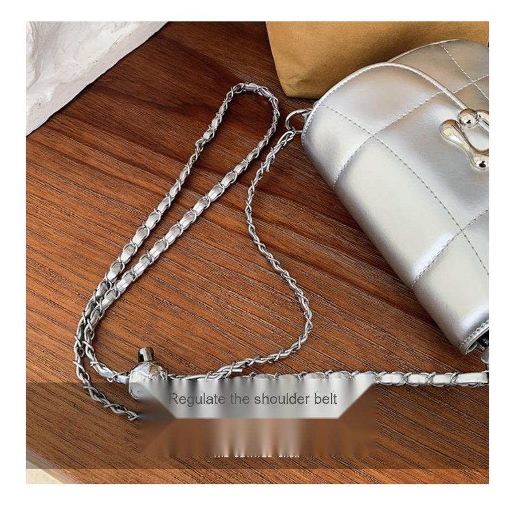 Xeie Thuk Crossbody Bag Women PU Chain Strap Flap Lock Daily