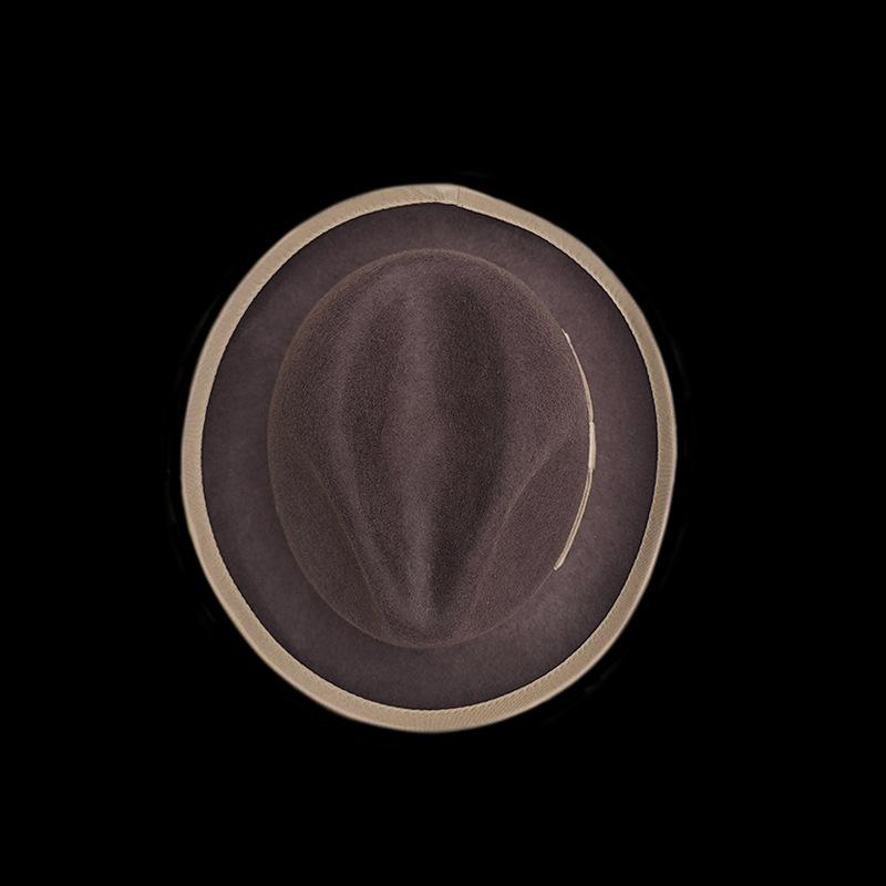 Fedora Sunshade Ribbon Decorative Wool Top Hat French Pure Wool Hat