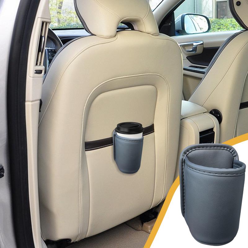 Car Door Cup Holder Leather Automotive Drink Rack Storage Bin Auto Back Seat Cup Holder Organizer Universal Car Accessories