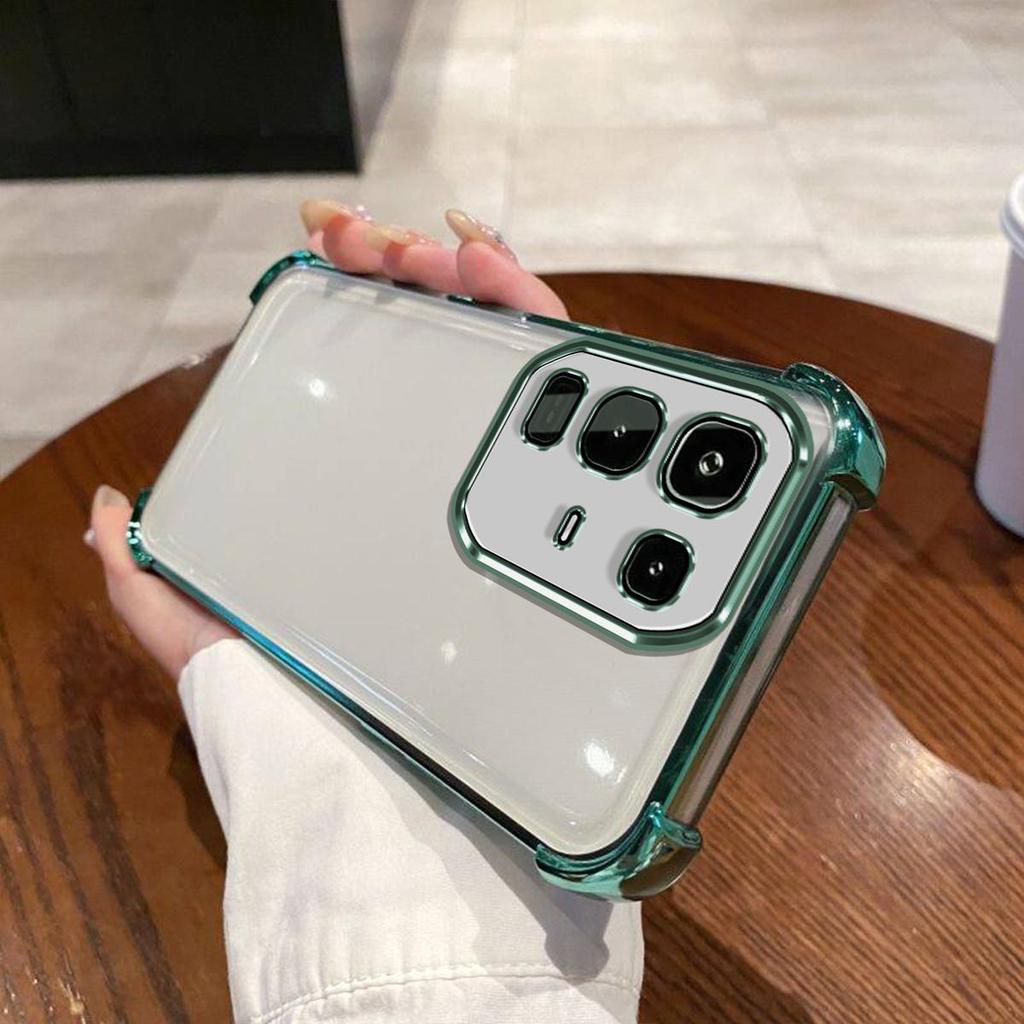 Case for infinix NOTE 50S 5G,50X 5G,50 Pro+ 5G,50 Pro 4G,50 4G Electroplated Color Border Clear Phone Casing Cover