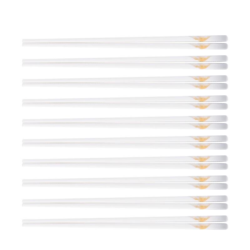 Debo Hedila 10-Pair Anti-Slip Ceramic Chopsticks Set