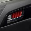 Real Carbon Fiber Car Interior Door Handle Cover Trim For Honda Accord 2014-2017