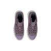 Li Ning LEATHER BOOT Platform Slip Resistant Abrasion Resistant Mid Top Casual Shoes Women's Eggplant Skin Purple AZGS144-2