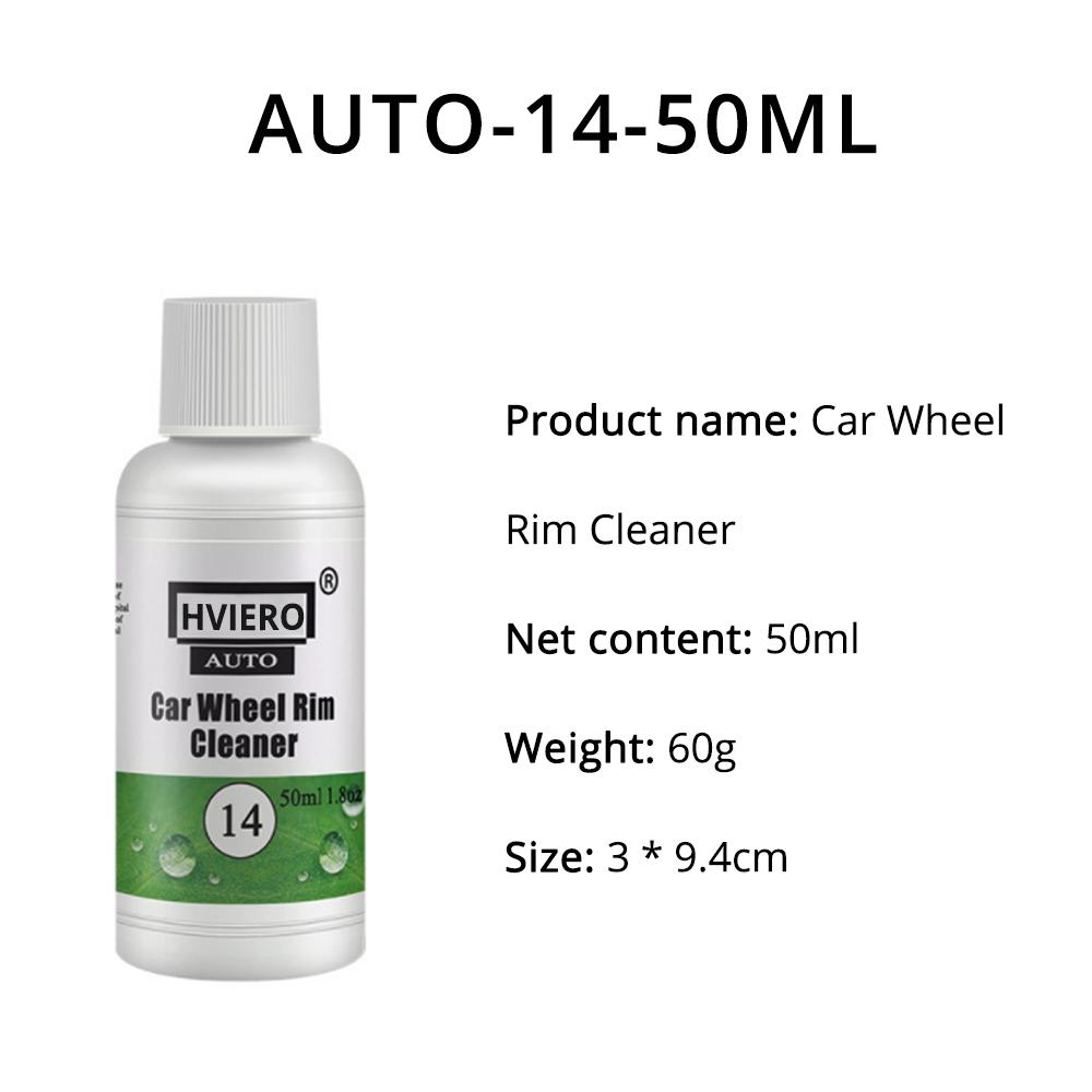 1 STÜCK Autozubehör HVIERO-14 20 ml/50 ml 5-mal mehr Wasser hinzufügen Auto-Radringreiniger Fensterglasreinigung Auto Rost entfernen