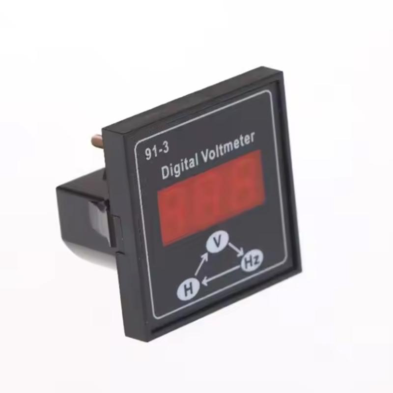 High Precisions Voltage Gauge For Generators Single Phase 3 Phase Voltage Meter With Clear LED Screen