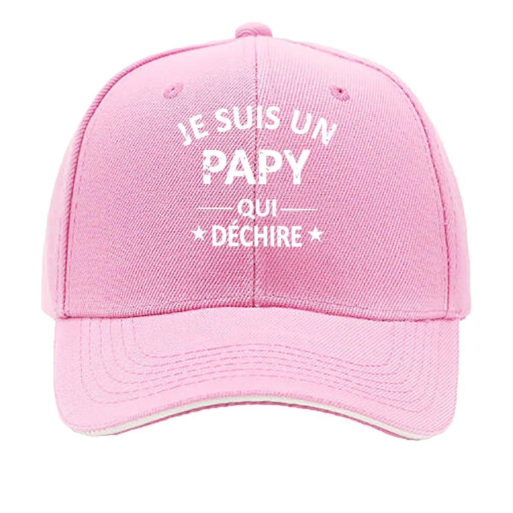 PAPY Vintage for Unisex Women Adjustable Snapback Look Je Suis Un Pappy Print Outdoor Fishing Sandwich Baseball Cap