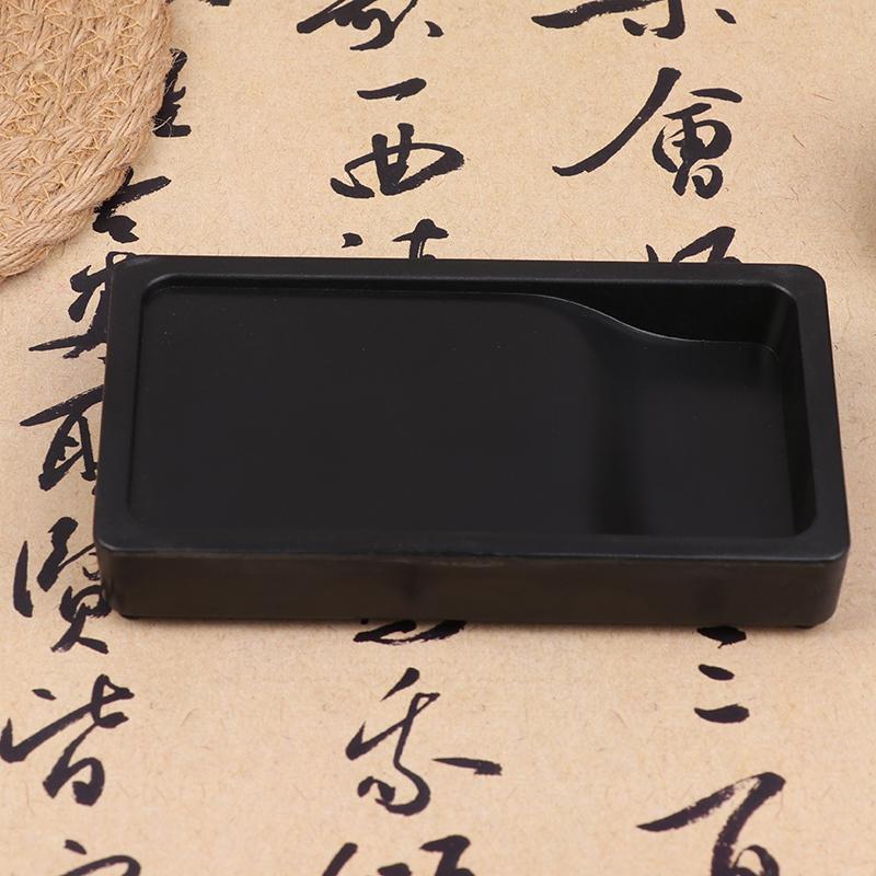 Beginner Plastic Ink Stone Set Grinding Inker For Chinese Calligraphy Pine Soot Inkstick Xuan Rice Paper Writing Painting