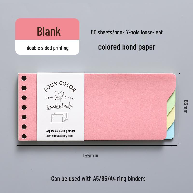 Verdickertes Notizbuch mit losem Blatt und Mini-Abtrenn-Binder - B5 Liniert Gitter Notizbuch