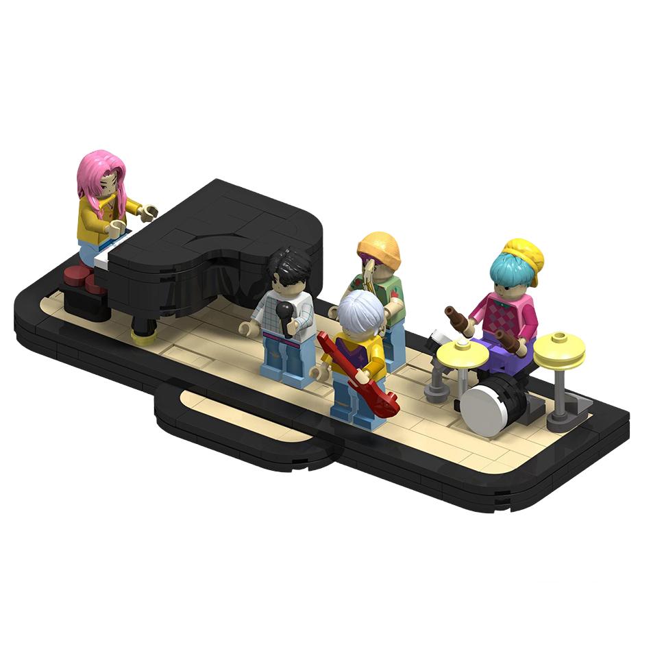 Latest Monster Hunt Men's Team Rumizazoi Assembles Construction Blocks Handmade Korean Men's Team Cloak Construction Blocks Toy