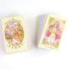 Pasztell Varázslók Tarot Kártyapakli 10.3*6cm 78 db Rajzfilm Tarot Kártya Japán Anime