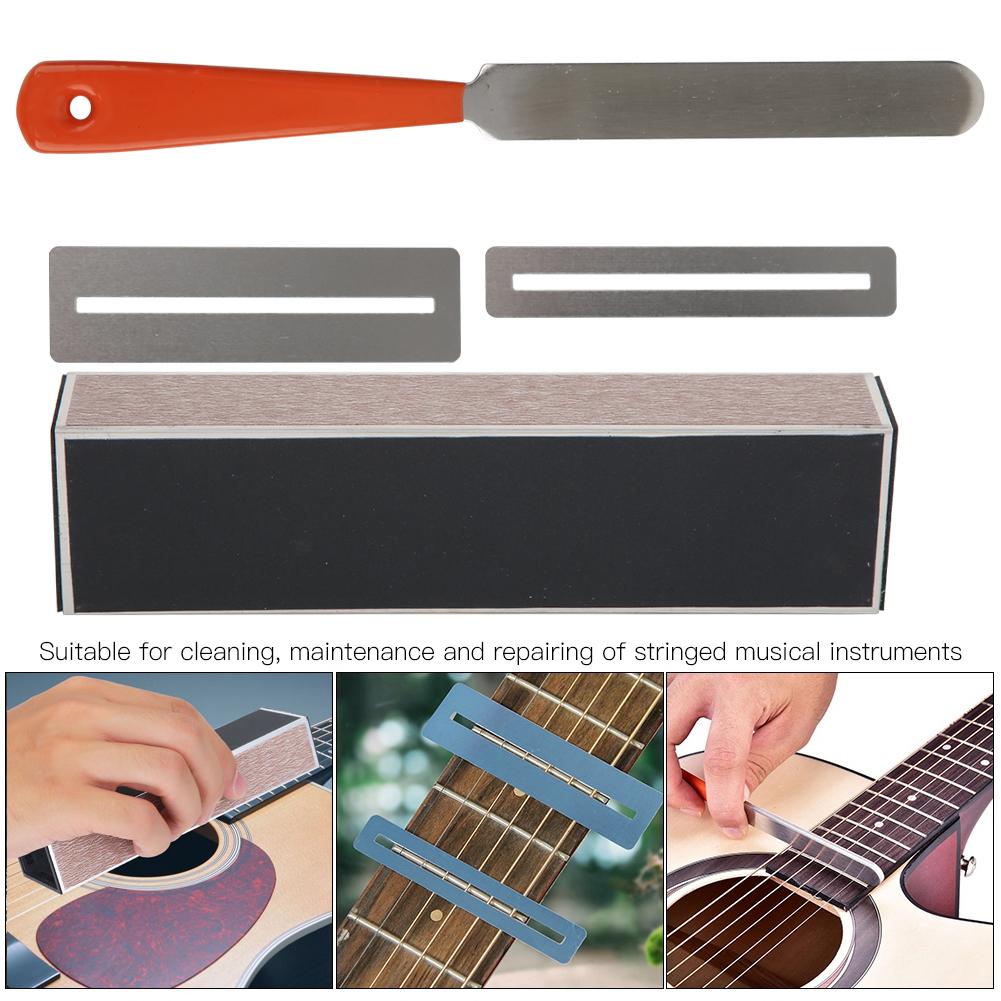 Aluminum Alloy File Imported Sandpaper Polishing Lever Gasket Guitar Tool Kit Musical Instrument Accessory