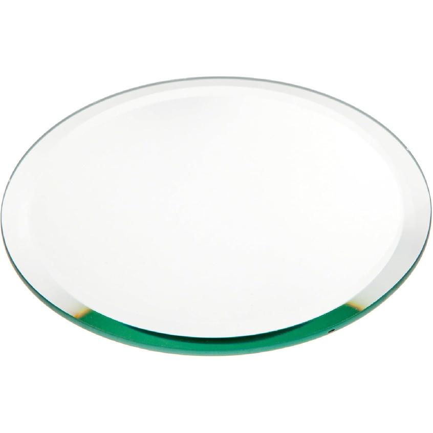 Plymor 6  Round, 5mm Thick Beveled Glass Mirror Circle 6 L x 6 W