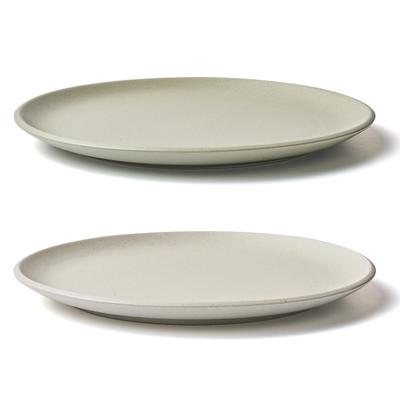 OVE Ceramic Dinnerware Round Large Plate (27x2.2cm) Nature Tableware Dishwasher Oven Safe