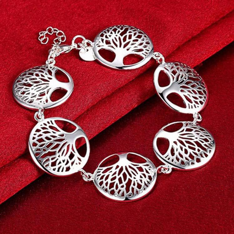 Eleganckie europejskie i amerykańskie kolczyki Drzewo Życia