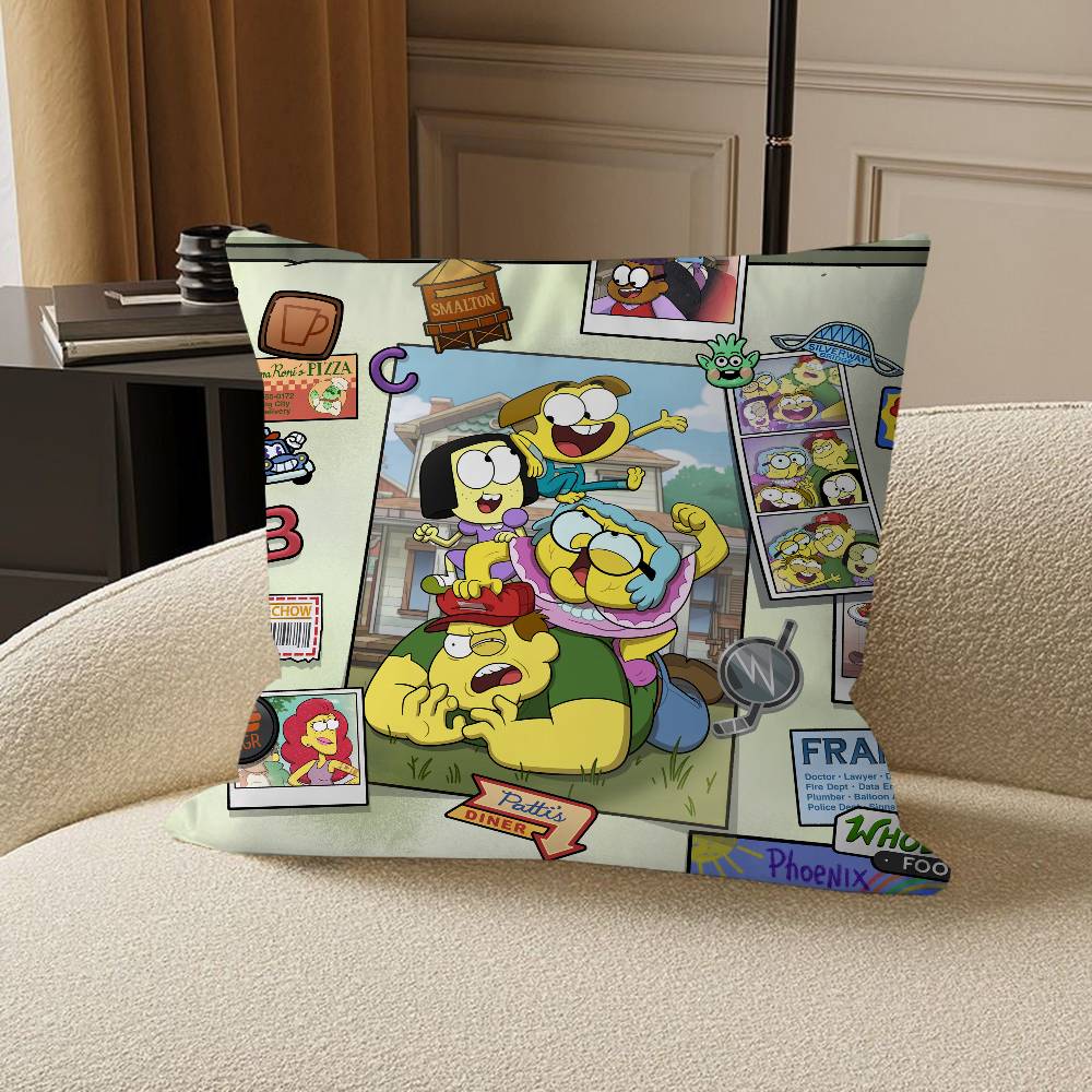 B-Big City Greens Pillow Cover Sofa Cushion Cover Home Room Decoration Children Gift