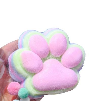 Funny Sticky Soft Squishy Toys Giant Cat Paw Stress Relief Gift for Adults Slow Rising Pinching Decompression Toy for Anxiety