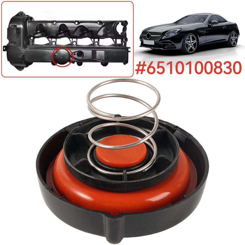 Car Engine PCV Valve Cover 6510100830 With Membrane For Mercedes-Benz C-Class W204 E-Class S-Class V-Class 6510100630 6510109118