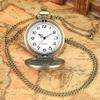Fullmetal Alchemist Steampunk Anime Silver Necklace Clock Retro Vintage Pocket Watch with Quartz Movement for Cosplay Gifts