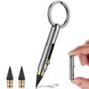 KEEPO LINK Mini Reusable Titanium Mechanical Pencil 2 Replacement Perfect for and School Supplies OLP01 Keychain-Attached (Includes Leads) EDC,