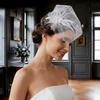 Romance Bird Nest Wedding Veil Tulle Veil Headpiece For Bride Special Occasion Gathering Ceremony Photography Headwear