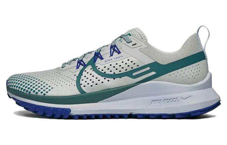 Nike React Pegasus Trail 4 Light Silver Racer Blue Football Grey Mineral Teal DJ6158-005 44