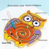 Wooden Magnetic Bead Maze Pen for Children's Education