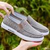 Men's  Flat Bottom Casual Driving  Cloth Low Top Canvas  Breathable and Light Old Beijing Lazy Work Shoes Plus Size