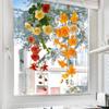 Fully Transparent Uv Multi-color Flower Fully Transparent Double-sided Visible Glass Home Decoration Stickers