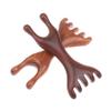 Sandalwood Scalp Massager Sandalwood Deer Antlers Wide Tooth Comb Meridians Dredging Scalp Facial Massage Comb Gua Sha Comb