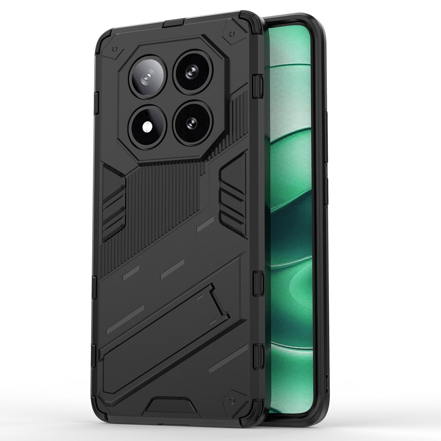 

For Xiaomi Redmi Note 14 Pro 5G/Poco X7 5G Case PC+TPU Shockproof Phone Cover with Kickstand A