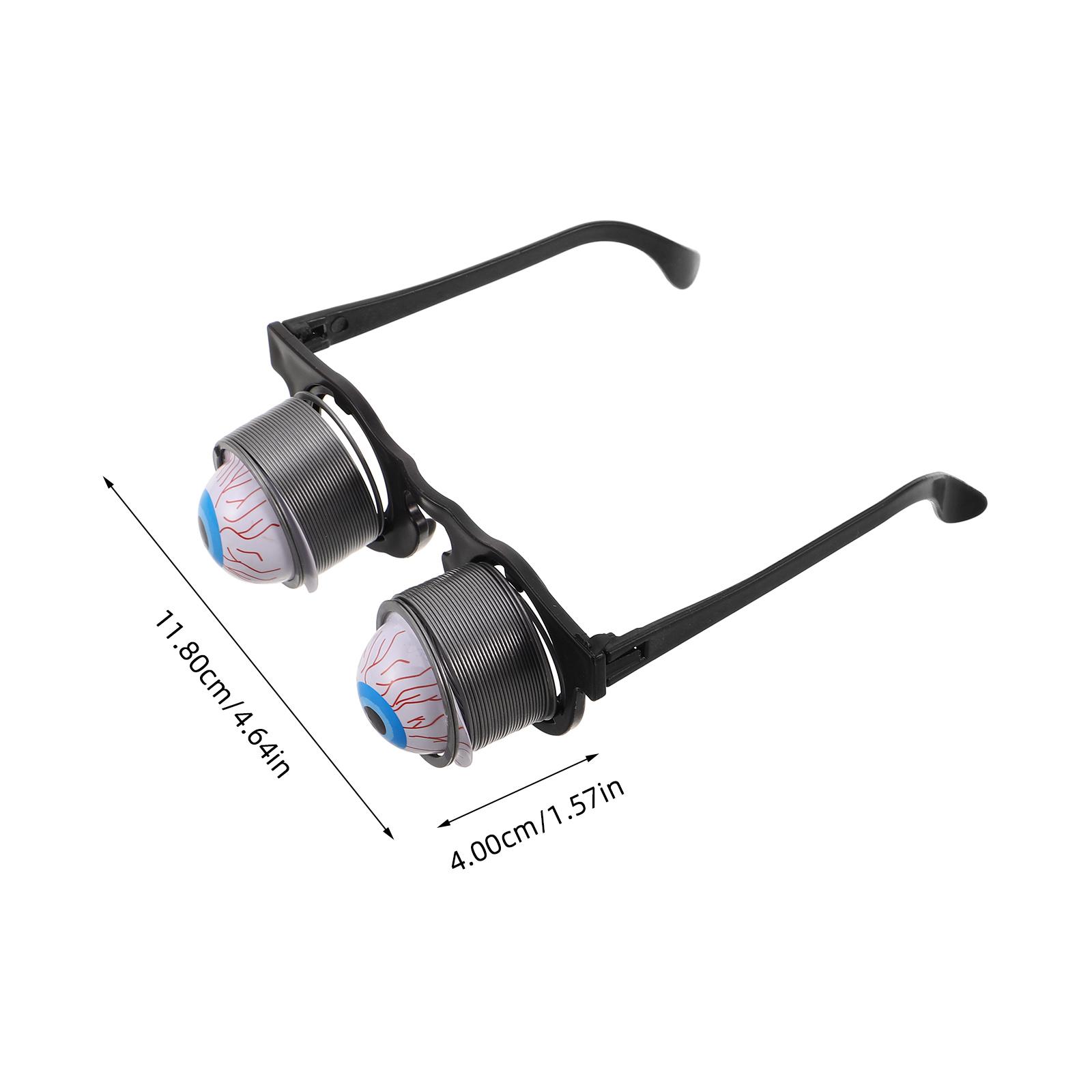 

Scary Pop Out Eyes Glasses Droopy Eyes Spring Glasses Masquerade Halloween Costume Funny Party Favorsprank Glasses Photo Props чёрный