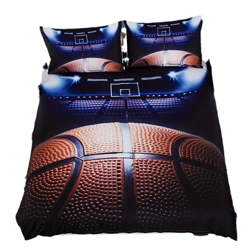 Basketball quilt cover bedding sports theme 3D digital printing three or four-piece set