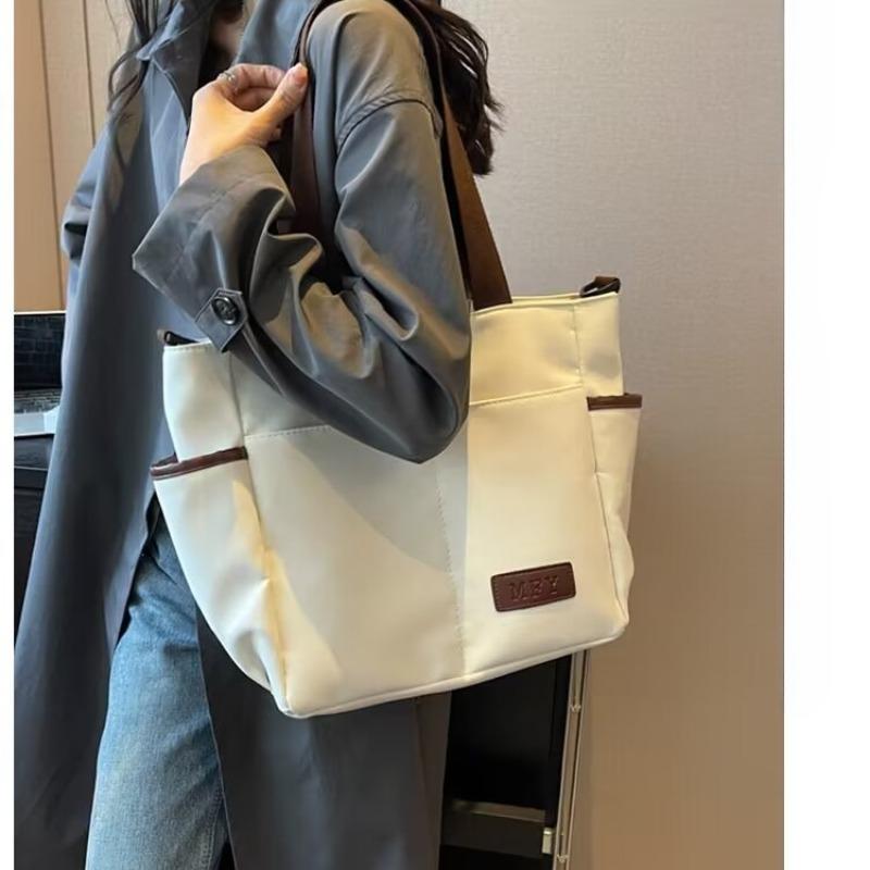 Urban Minimalist Women's Bag Multifunctional Minimalist Single Shoulder Crossbody Bag Zipper Tote Bag