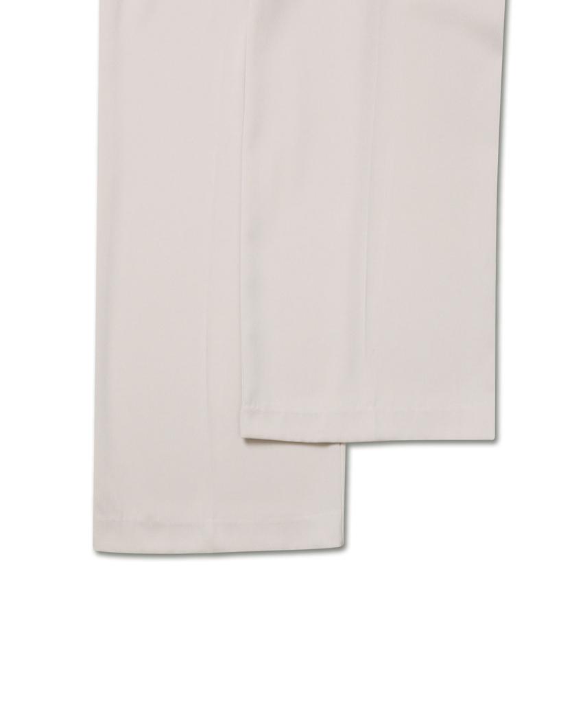 Michikoleondeonkosino Two-Pintuck Wide Slacks Cream Beige