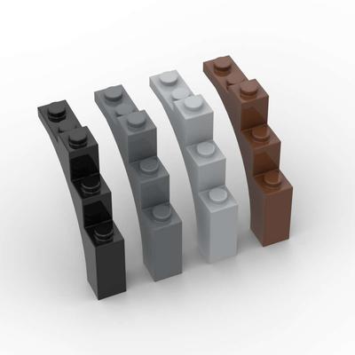 MOC 10PCS 76768 Arch 1x5x4 Building Blocks Kit Underside Irregular Bow Bricks Particle Puzzle Idea Toys Children Birthday Gifts