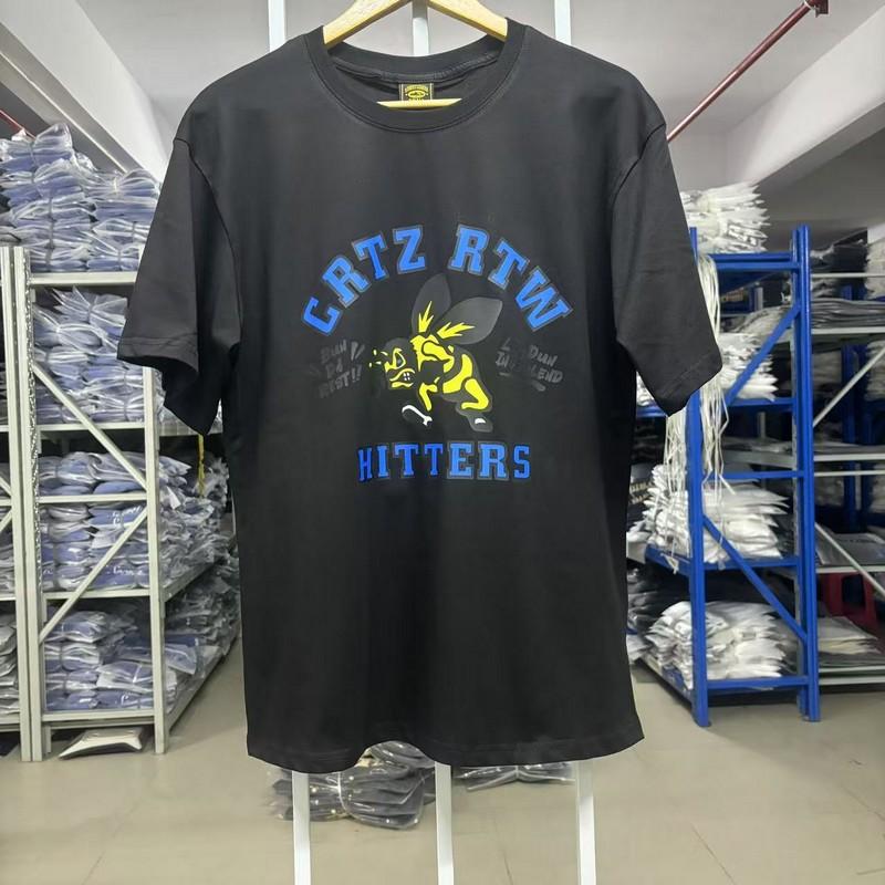 Cross-border New Corteiz Short-sleeved T-shirt Letter Printing Loose Casual Half-sleeve